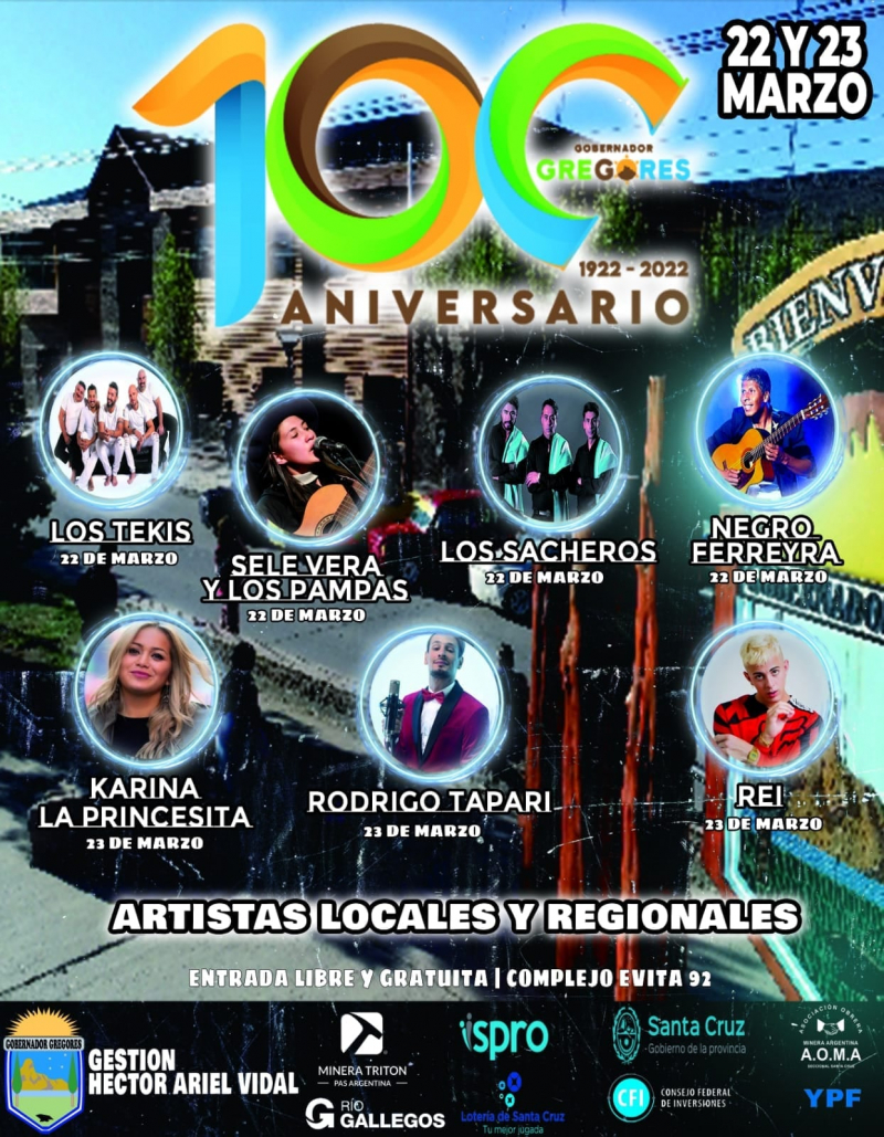 artistas gregores 100 años 