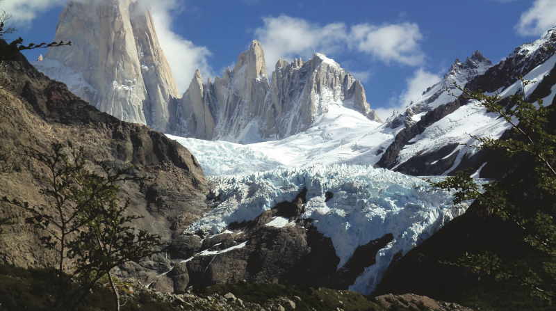 huella de glaciares