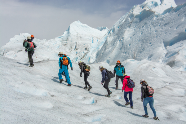 trek en el glaciar 