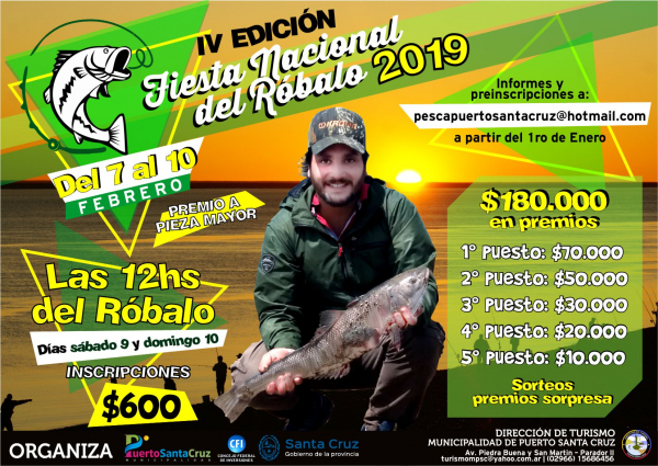 afiche IV Fiesta Nacional del Robalo 